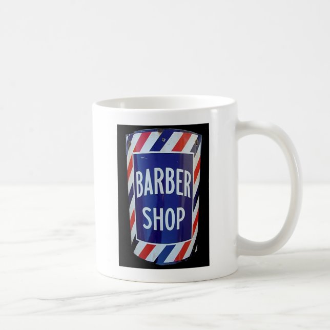 Vintages Friseursalonzeichen Kaffeetasse (Rechts)