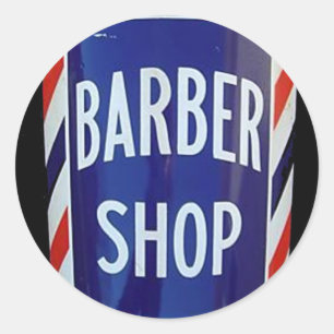 Vintages Friseursalonzeichen Runder Aufkleber