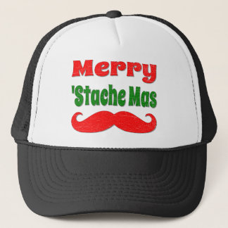 Vintages fröhliches lustiges Shirt Stache Mas Truckerkappe