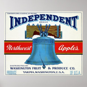 Vintages Fruchtkäfigetikett Poster