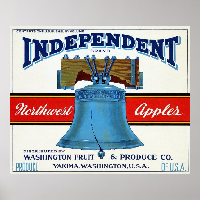 Vintages Fruchtkäfigetikett Poster (Vorne)