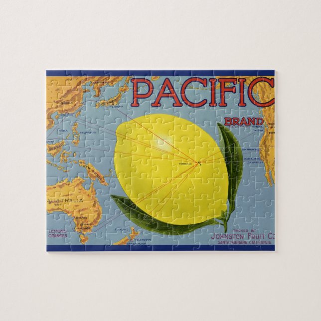 Vintages Fruchtkäseretikett Puzzle (Horizontal)