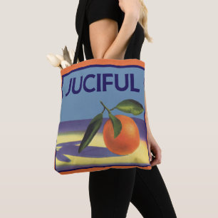 Vintages Fruchtkorb-Label Kunst, Juzious Orangen