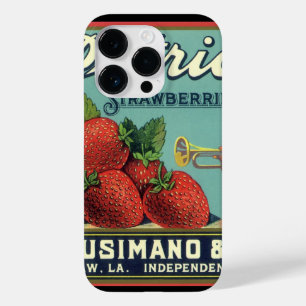 Vintages Fruchtkorb-Siegel Art Patriot Erdbeeren Case-Mate iPhone 14 Pro Hülle