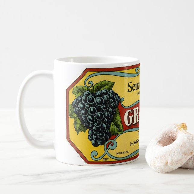 Vintages Fruchtkorb Tasse (Mit Donut)