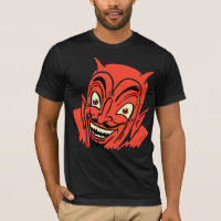 Vintages Fünfzigerjahre roter Teufel-Shirt