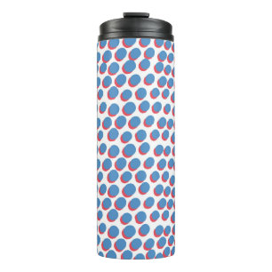 Vintages funky Retro nahtloses Muster. Nahtlose Ve Thermosbecher