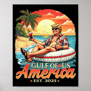 Vintages Funny Trump Shirt Amerikas Golf Trump Mer Poster