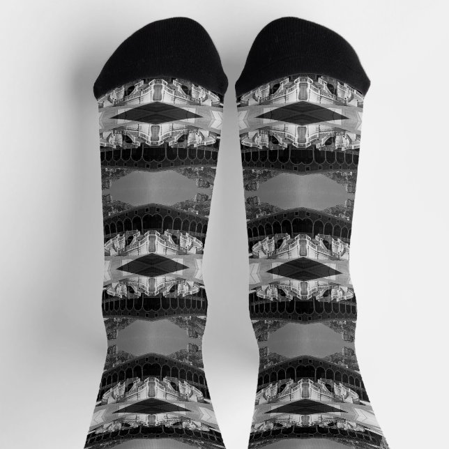 Vintages Fürstentum Monaco Palast Hof Socken (Oben)