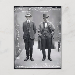 Vintages Gangster-Kriminalpolizei-Mugshot-Foto Postkarte