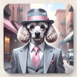 Vintages Gangster Poodle Getränkeuntersetzer