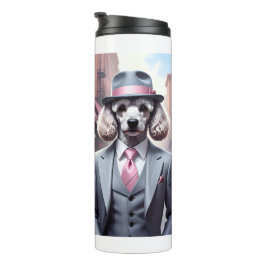 Vintages Gangster Poodle Thermosbecher