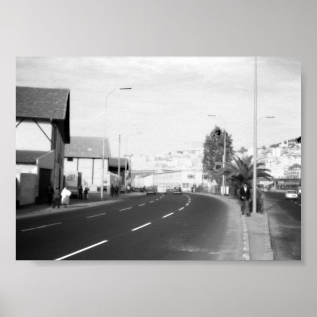 Vintages Gebäude Algerien Algier Poster (Vorne)