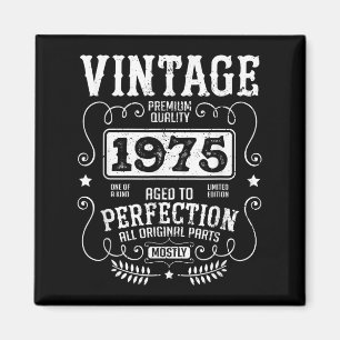 Vintages Geburtstag Jahr 1975 Funny Quotes Retr Magnet