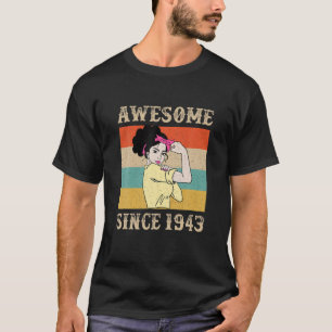 Vintages Geburtstagsgeschenk 1943 für Frauen - 79 T-Shirt