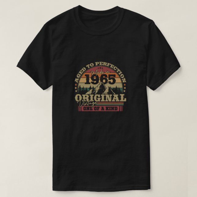 Vintages Geburtstagsgeschenk 1965 T-Shirt (Design vorne)
