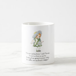 Vintages Gedicht Chicory Rhyme Niedlich Little Gir Tasse