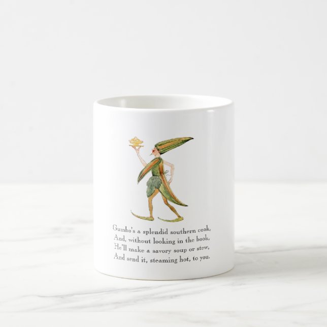 Vintages Gedicht Gumbo Rhyme Niedliche Koch-Tasse Tasse (Mittel)