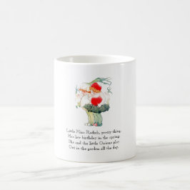 Vintages Gedicht Radish Zwiebel Niedlich Kids Tass Kaffeetasse