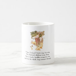 Vintages Gedicht Rhubarb Gemüsegrümel Niedlich Kid Kaffeetasse