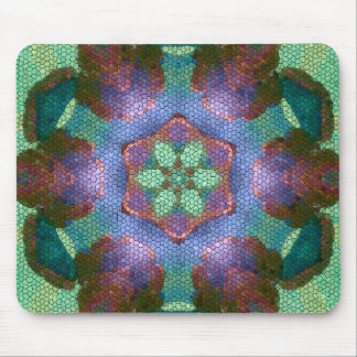 Vintages Gefühl - abstraktes Design - Mosaikfliese Mousepad