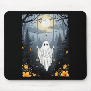 Vintages Geisterschwingen in Forest Night Hallowee Mousepad