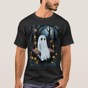 Vintages Geisterschwingen in Forest Night Hallowee T-Shirt