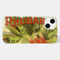 Vintages Gemüse kann Kunst, Rhubarb-Bauernhof