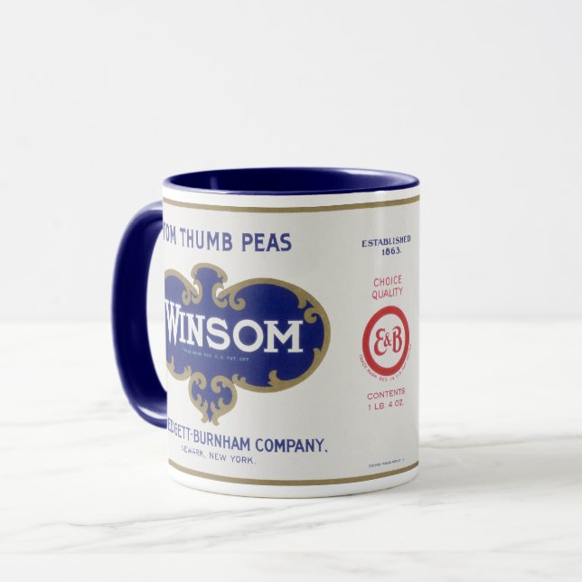 Vintages Gemüse kann Kunst, Winsom Peñas Tasse (Vorderseite Links)