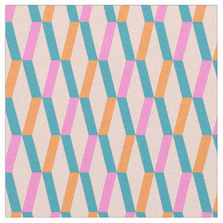 Vintages geometrisch abstraktes Farbmuster Stoff