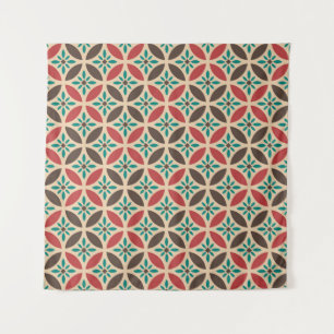Vintages geometrisches, abstrakt nahtloses Muster. Wandteppich