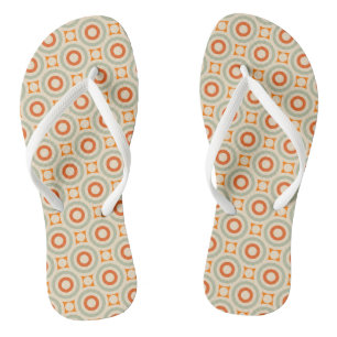 Vintages geometrisches Muster Flip Flops