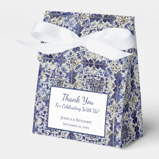 Vintages geometrisches Muster Geschenkschachtel (Vorderseite)