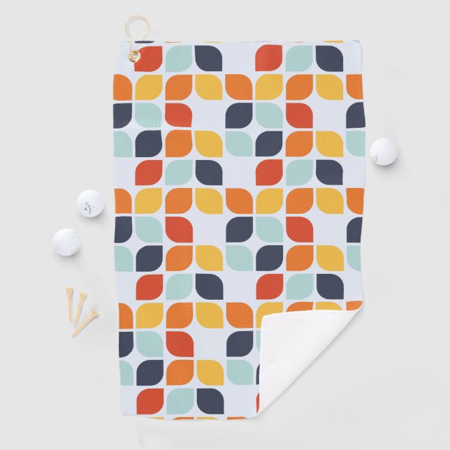 Vintages geometrisches Muster Golfhandtuch (Insitu)