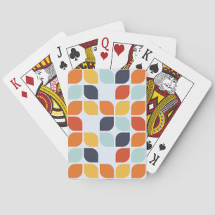 Vintages geometrisches Muster Spielkarten