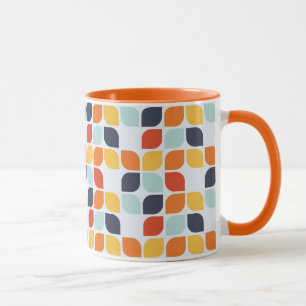Vintages geometrisches Muster Tasse