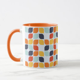 Vintages geometrisches Muster Tasse