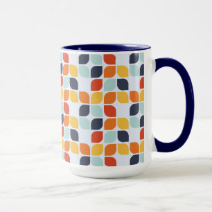 Vintages geometrisches Muster Tasse