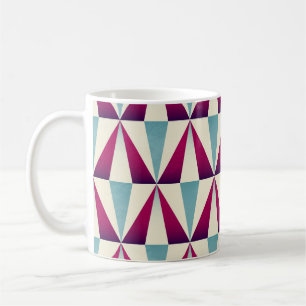 Vintages geometrisches, nahtloses Dreieck. Kaffeetasse