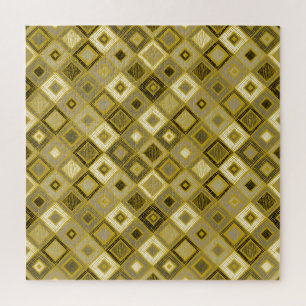 Vintages geometrisches Rhombus, nahtloses Muster. Puzzle