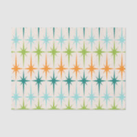 Vintages geometrisches Sternexplosion-Seidenpapier