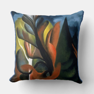 Vintages Georgia O'Keefe 1922 Ahorn und Zeder Kissen