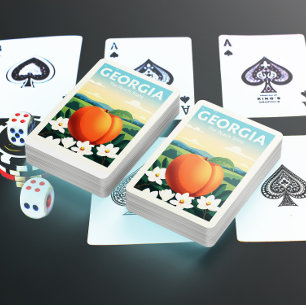 Vintages Georgien Spielkarten