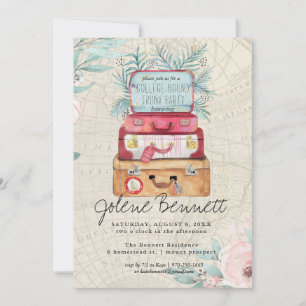 Vintages Gepäck   Abschluss aus Party