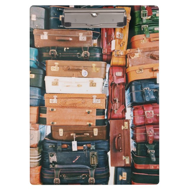 Vintages Gepäck Klemmbrett (Vorderseite)