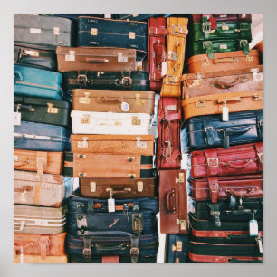 Vintages Gepäck Poster