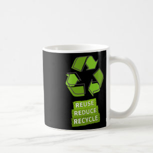 Vintages Gerecycelt Logo Earth Day Nature Planet C Kaffeetasse