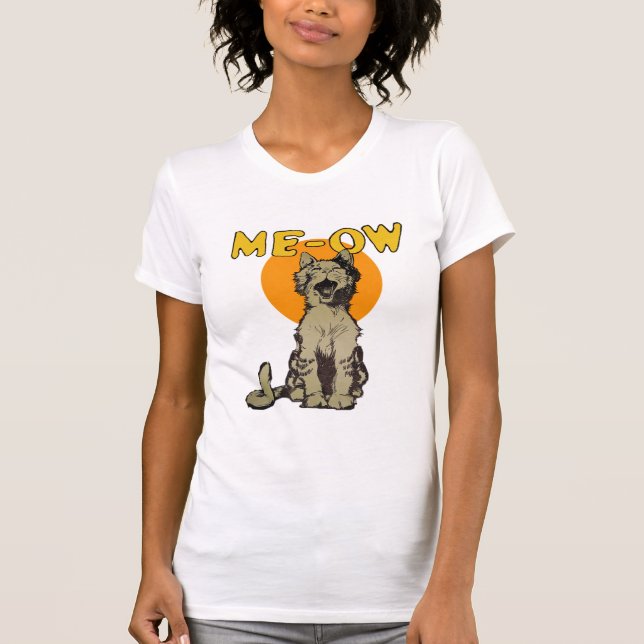 Vintages Gesang-Katzen-T-Shirt T-Shirt (Vorderseite)
