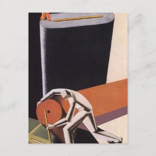 Vintages Geschäft, Art-Deco-Stoffe und Textilien Postkarte