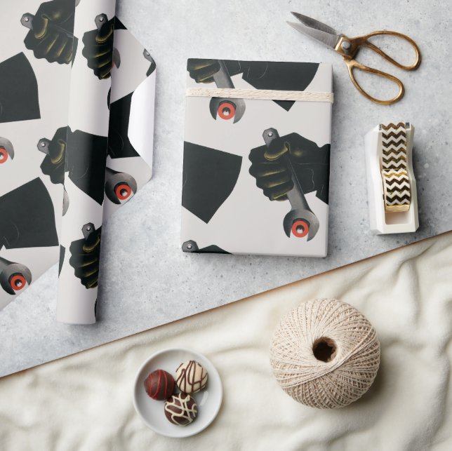 Vintages Geschäft, Fabrikmachinist Geschenkpapier (Kunsthandwerk)